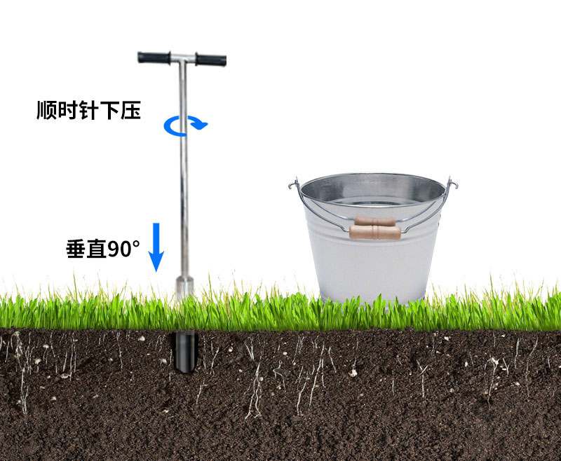 土壤剖面水分含量溫度測(cè)定儀安裝之鉆孔法